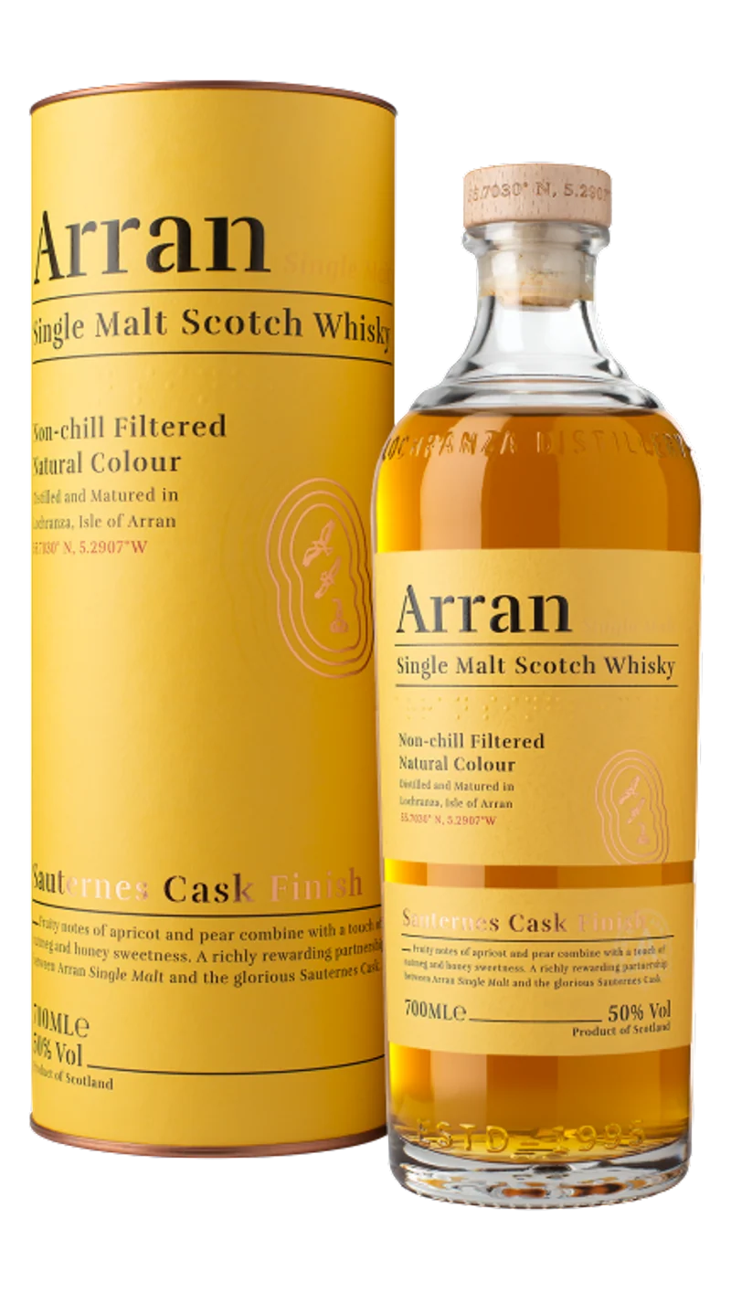 Arran Sauternes Cask Finish 0,7l, alc. 50 Vol.-%