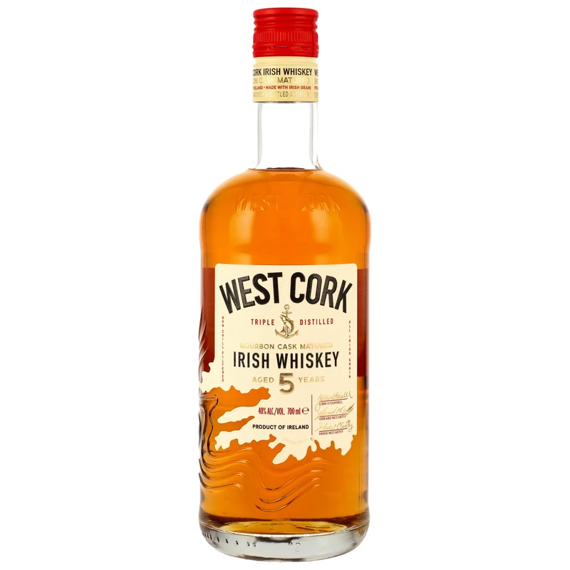 West Cork 5 Jahre Bourbon Cask Irish Whiskey 0,7l, alc. 40 Vol.-%
