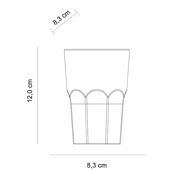 Cocktailbecher Granity Frost Optik 0,3L | Kunststoff | 5er Set