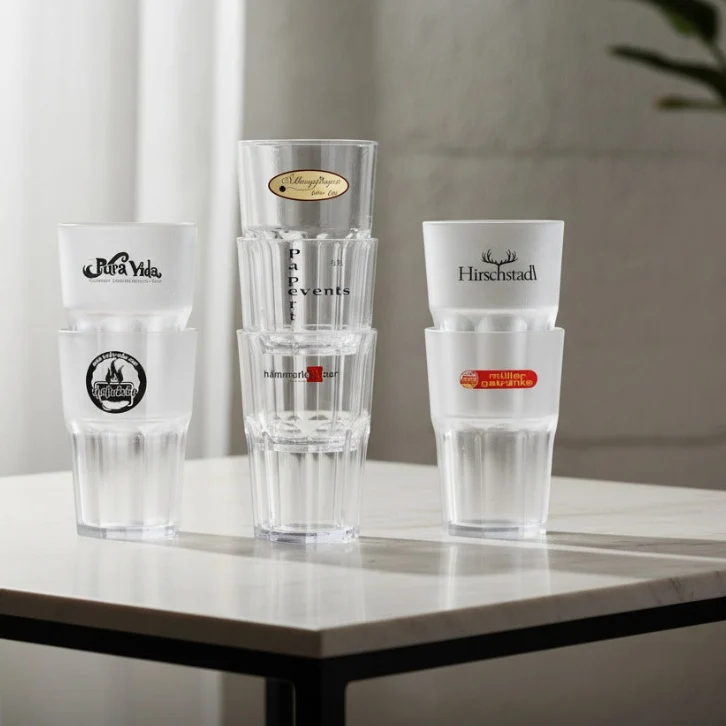 Kunststoffbecher Rox satiniert 0,2L PP | 8- er Set