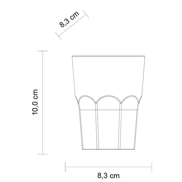 Kunststoffbecher Rox satiniert 0,2L PP | 8- er Set