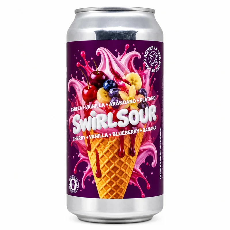 Malandar Breweing Swirl Sour - Cherry, Vanilla, Blueberry, Banana | Smoothie Sour