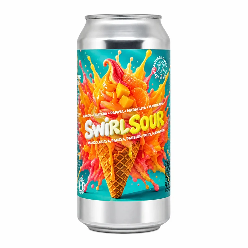 Malandar Breweing Swirl Sour - Mango, Guava, Papaya, Passion Fruit, Mandarin | Smoothie Sour
