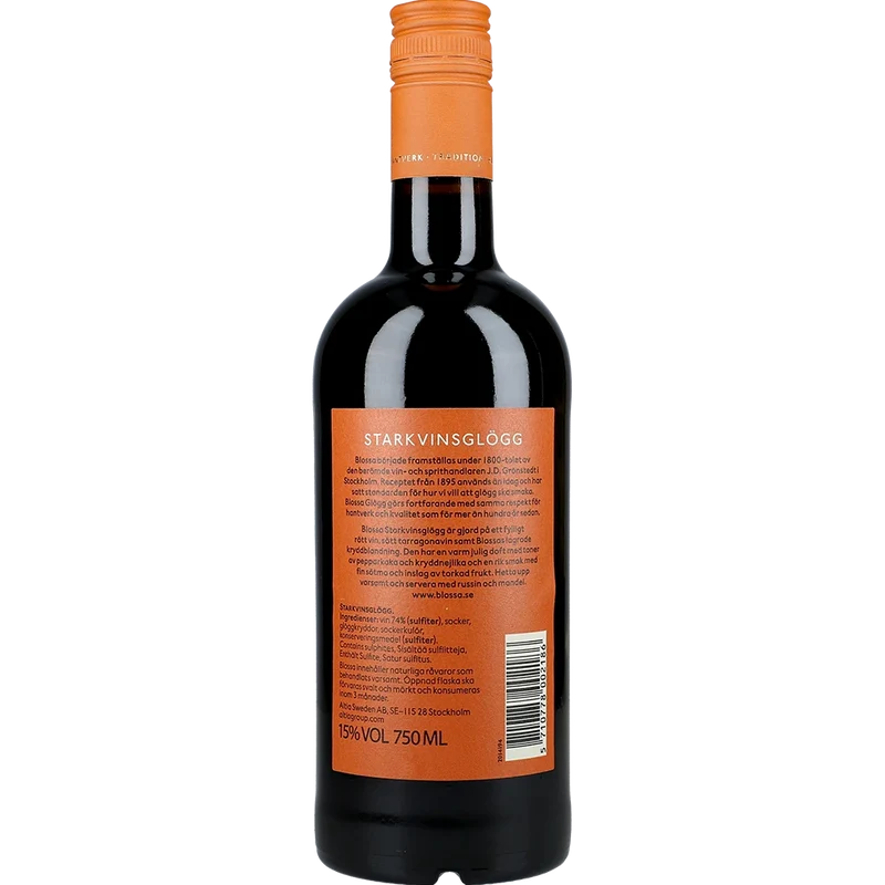 Blossa Glögg Starkvinsglögg 15 % 0,75L FL