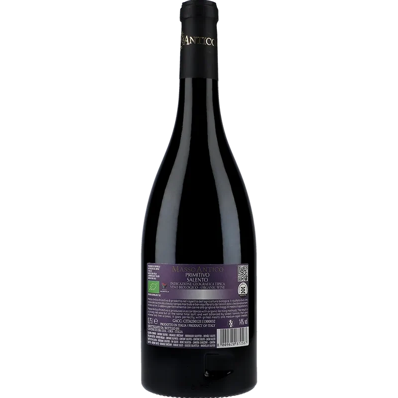 Masso Antico Primitivo Bio 14 % 0,75L FL