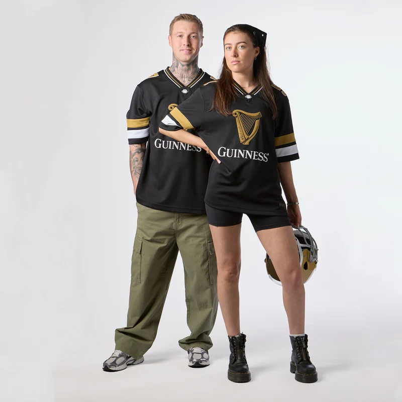 Guinness Black American Football Jersey
