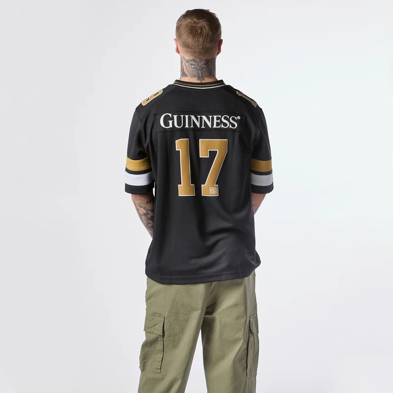 Guinness Black American Football Jersey