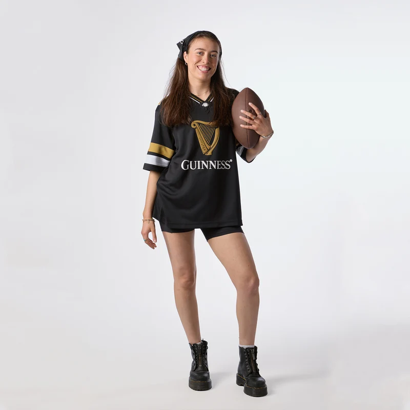Guinness Black American Football Jersey