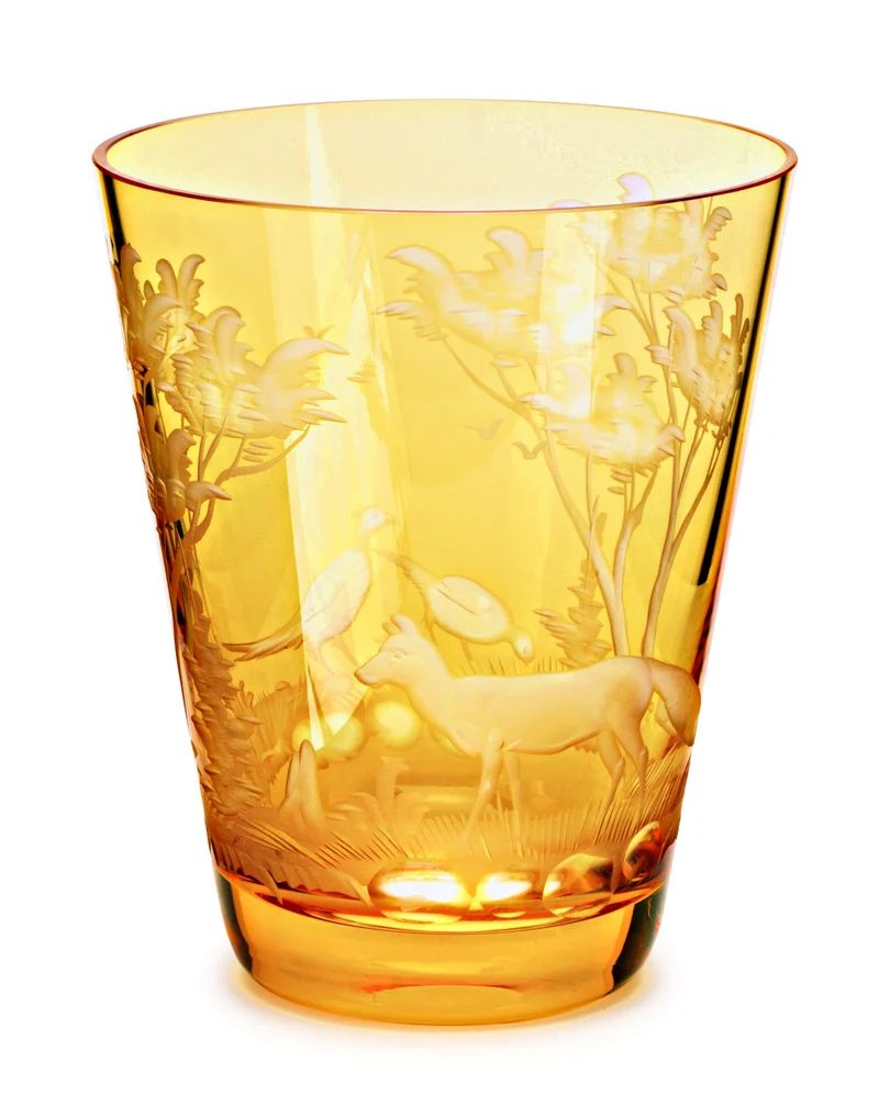 SCHLIERSEE mandarin, Gravur 'Fuchs & Fasan' - Becher 107 mm