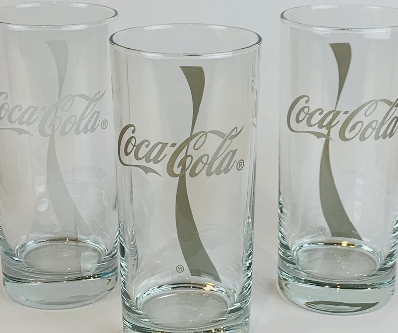 Coca Cola Gläser 0,4l Wave - (3er Set)
