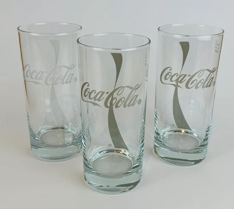 Coca Cola Gläser 0,4l Wave - (3er Set)