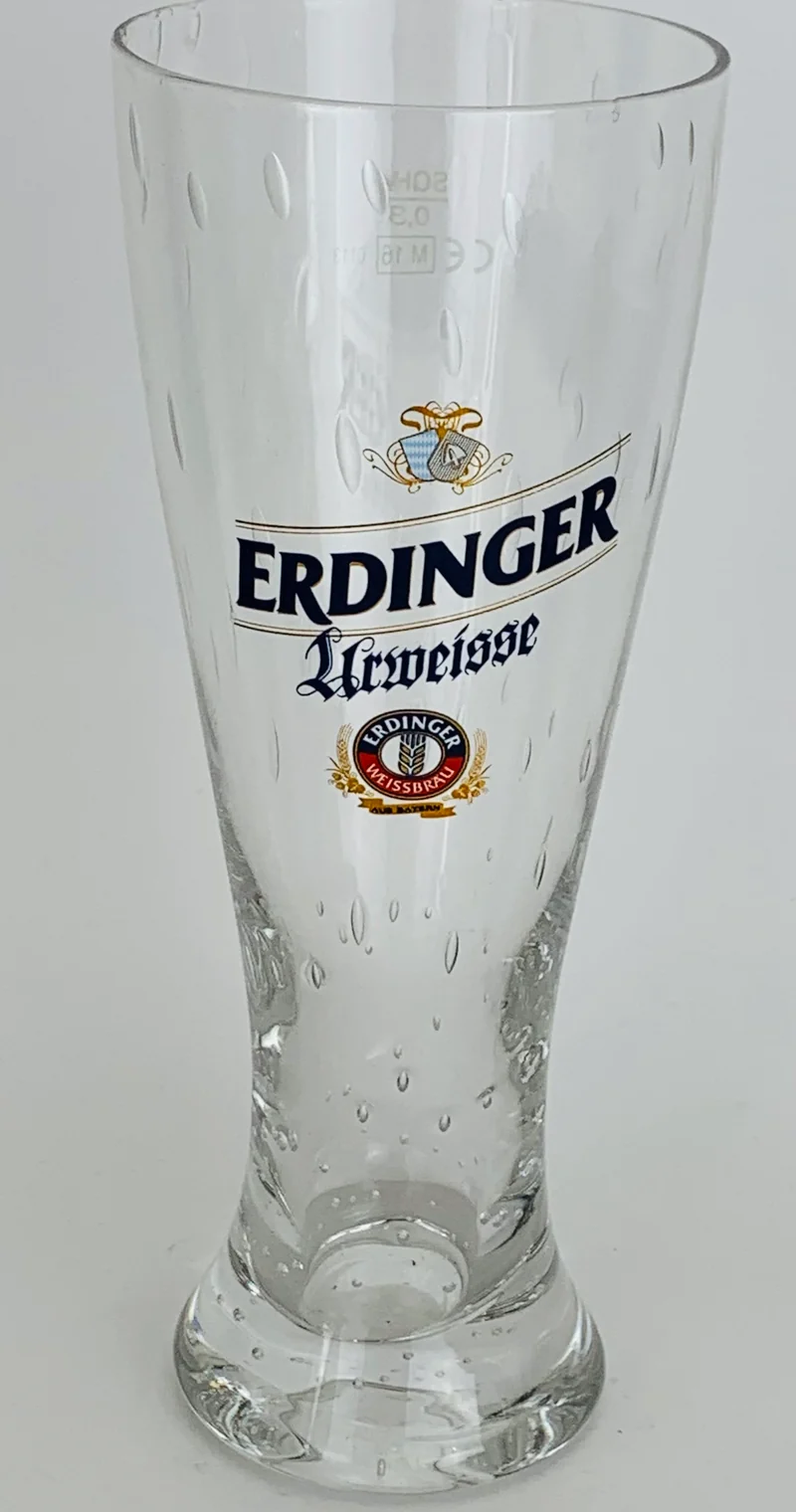 Erdinger Urweisse weizen Bier Glas 0,3l / Weizenglas