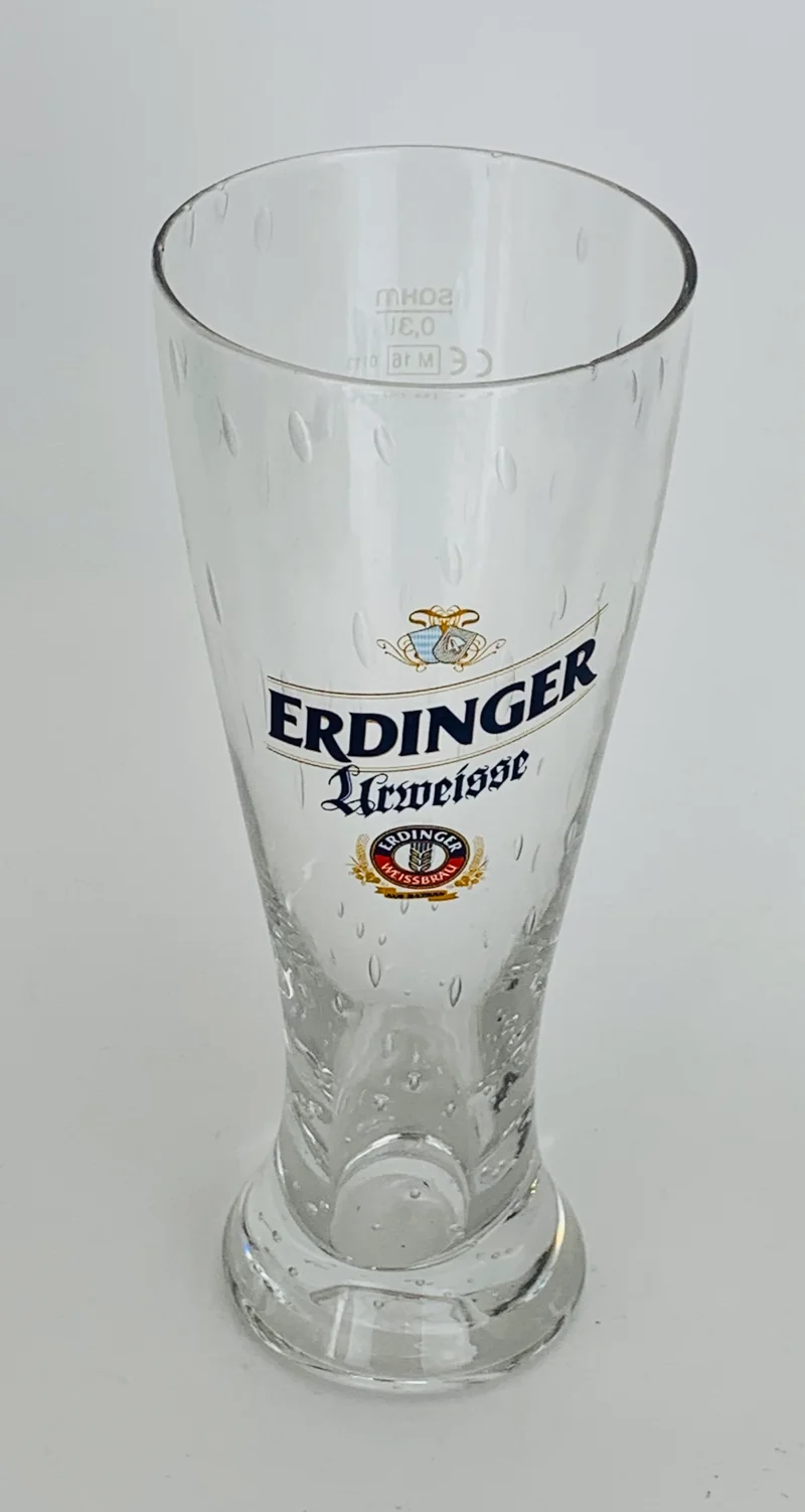 Erdinger Urweisse weizen Bier Glas 0,3l / Weizenglas