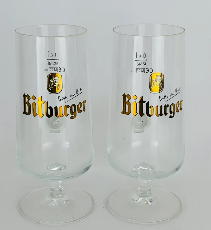 6 x Bitburger Gläser 0,4l