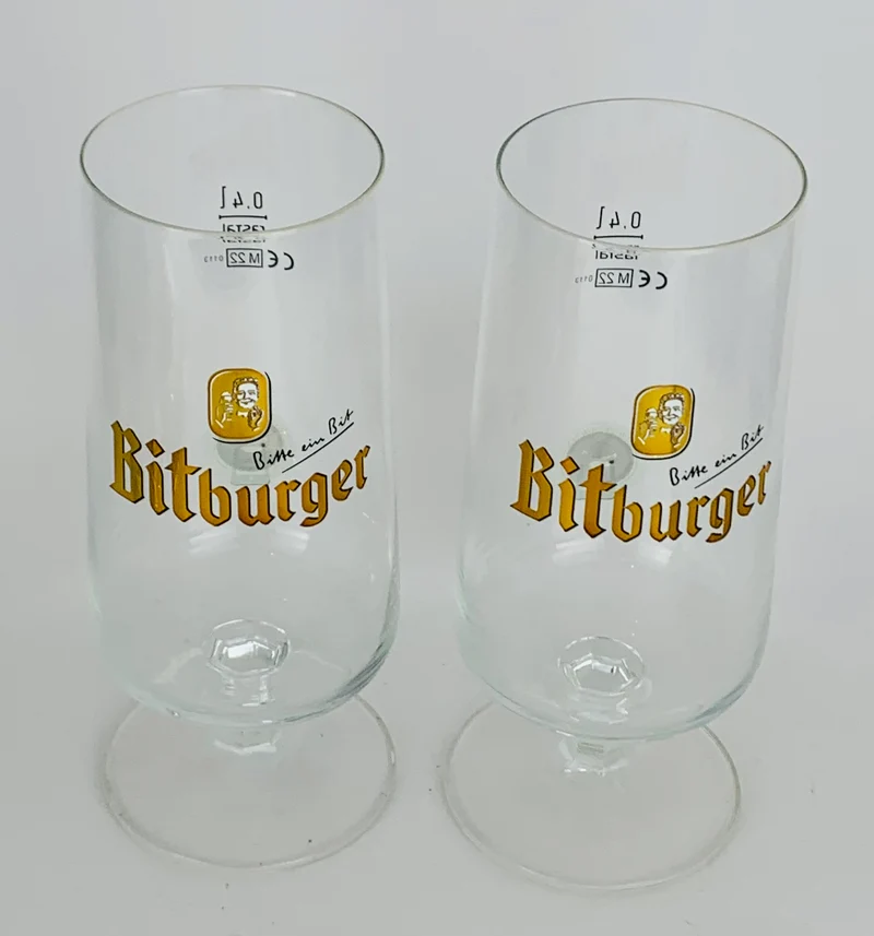 6 x Bitburger Gläser 0,4l