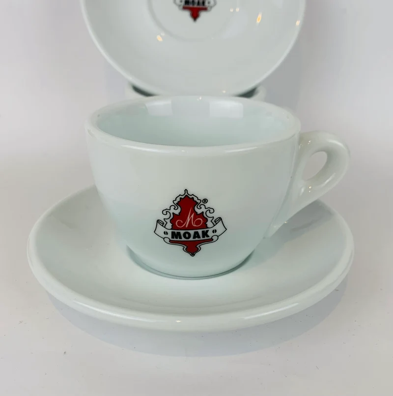 Moak Kaffeetassen/Cappuccino Tassen mit Untertasse (6er Set)