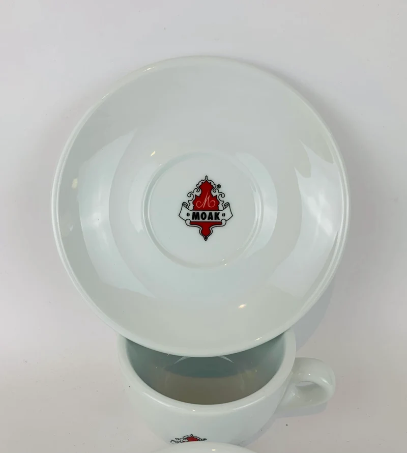 Moak Kaffeetassen/Cappuccino Tassen mit Untertasse (6er Set)