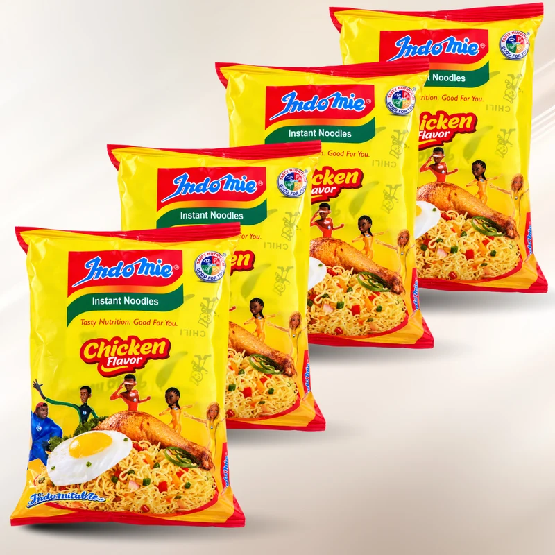 Indomie Chicken Flavor - Instant Nudelgericht aus Nigeria 4er Pack
