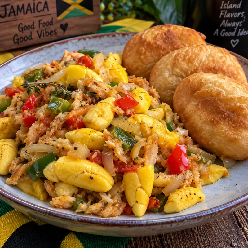 Jamaican Breakfast Bundle: Ackee, Callaloo, Dumplings, Saltfish
