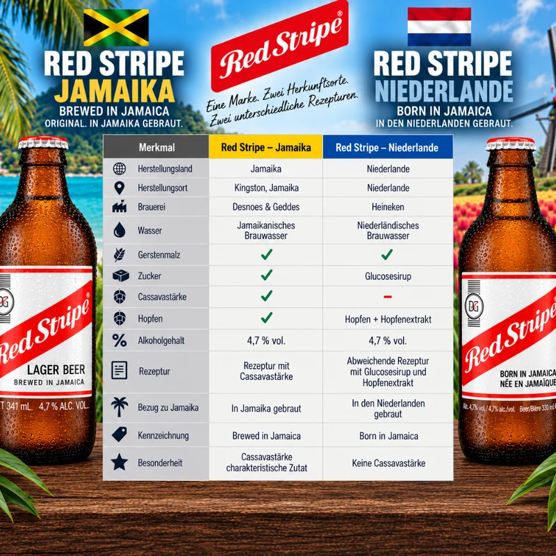 Red Stripe Jamaican Lager Bier – Jamaican Chubby 12 x 341 ml