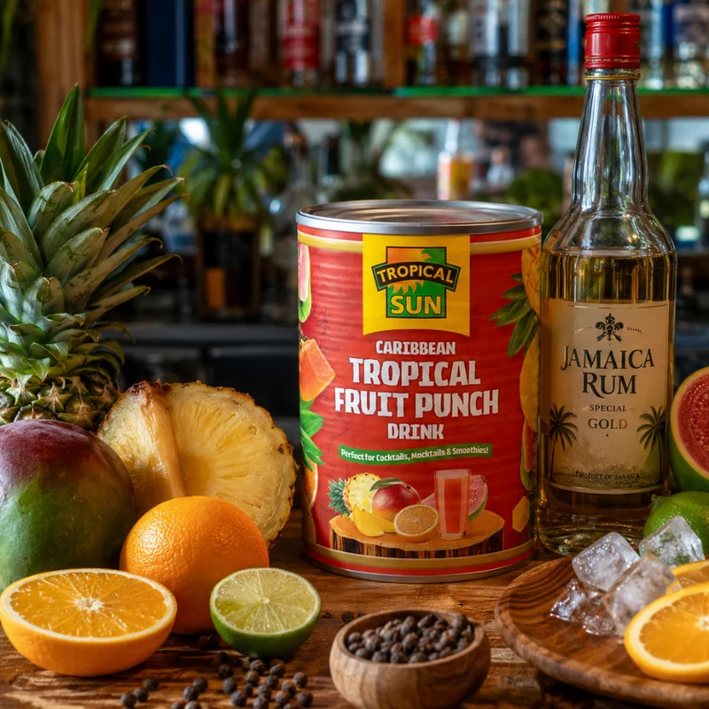 Tropical Sun Caribbean Tropical Fruit Punch Drink 540 ml