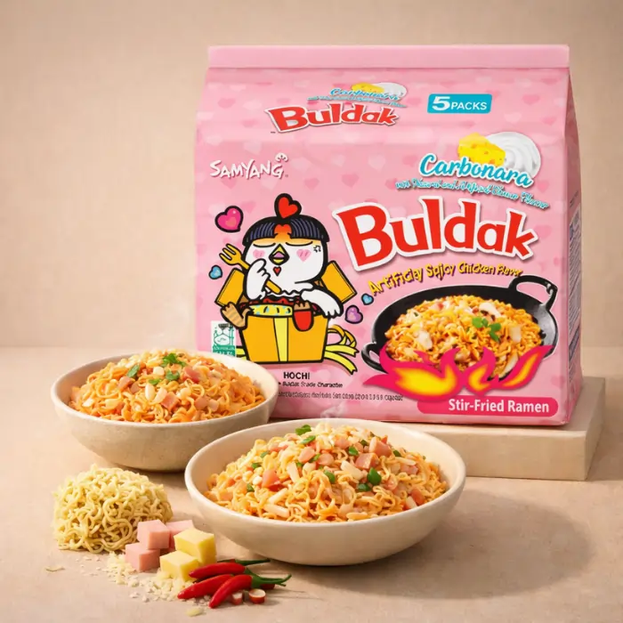 SAMYANG Buldak Carbonara Hot Chicken Ramen 5x130G