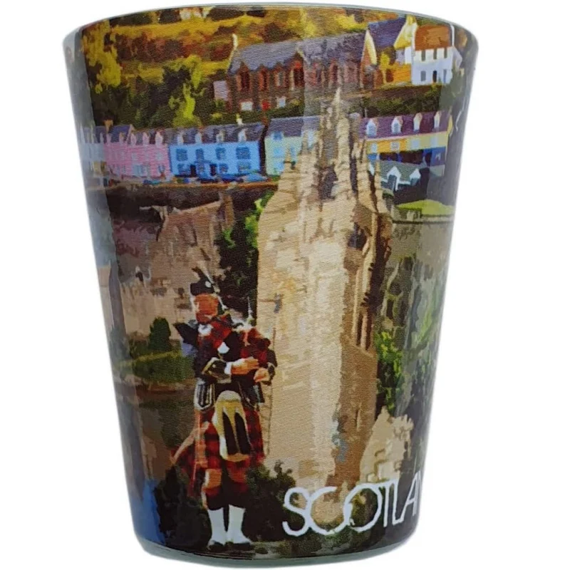Thomas Benacci Scotland Collage Shot Glass