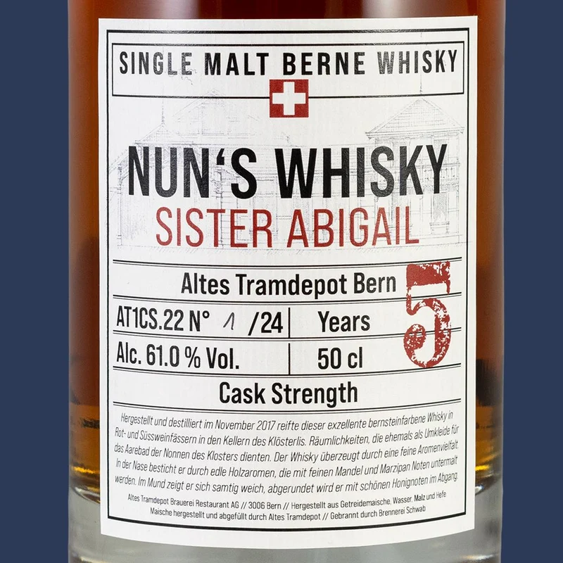 Nun's Whisky - Sister Abigail 5 Jahre Cask Strength Single Malt