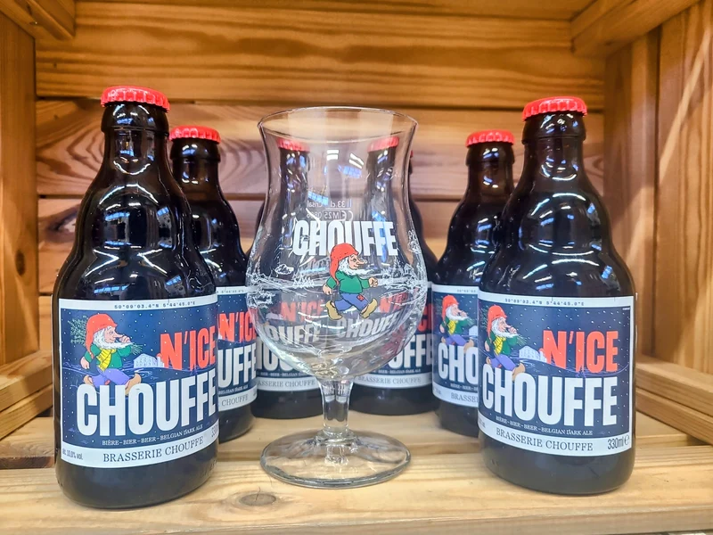 6er N'Ice Chouffe Weihnachtsbier inkl. Glas