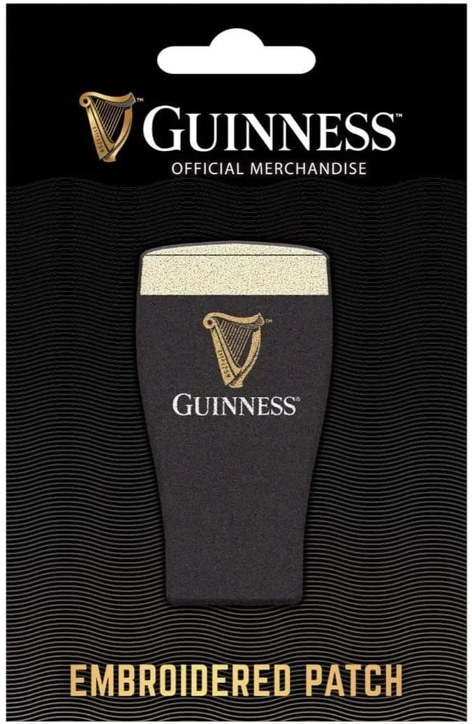 Guinness Embroidered Patch – Pint Glass