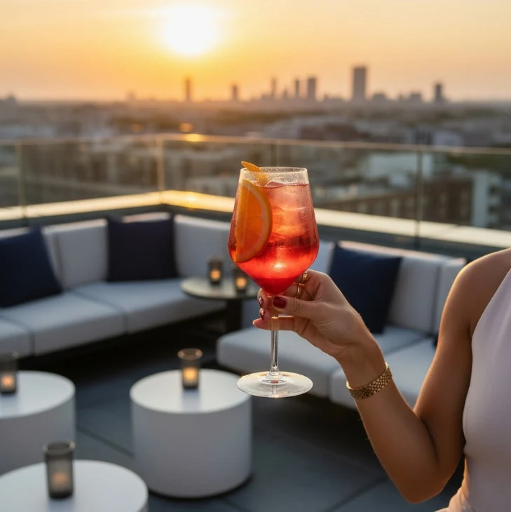 Kunststoffglas Aperol mit Facetten | Weinglas Reflex Cocktailglas | 2-er Set