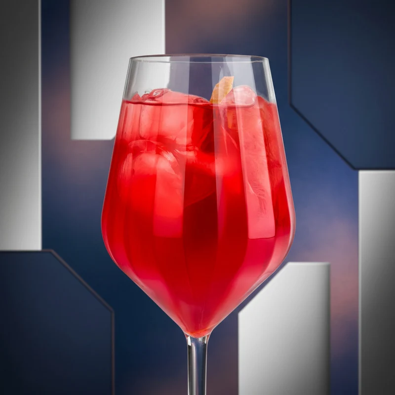 Kunststoffglas Aperol mit Facetten | Weinglas Reflex Cocktailglas | 2-er Set
