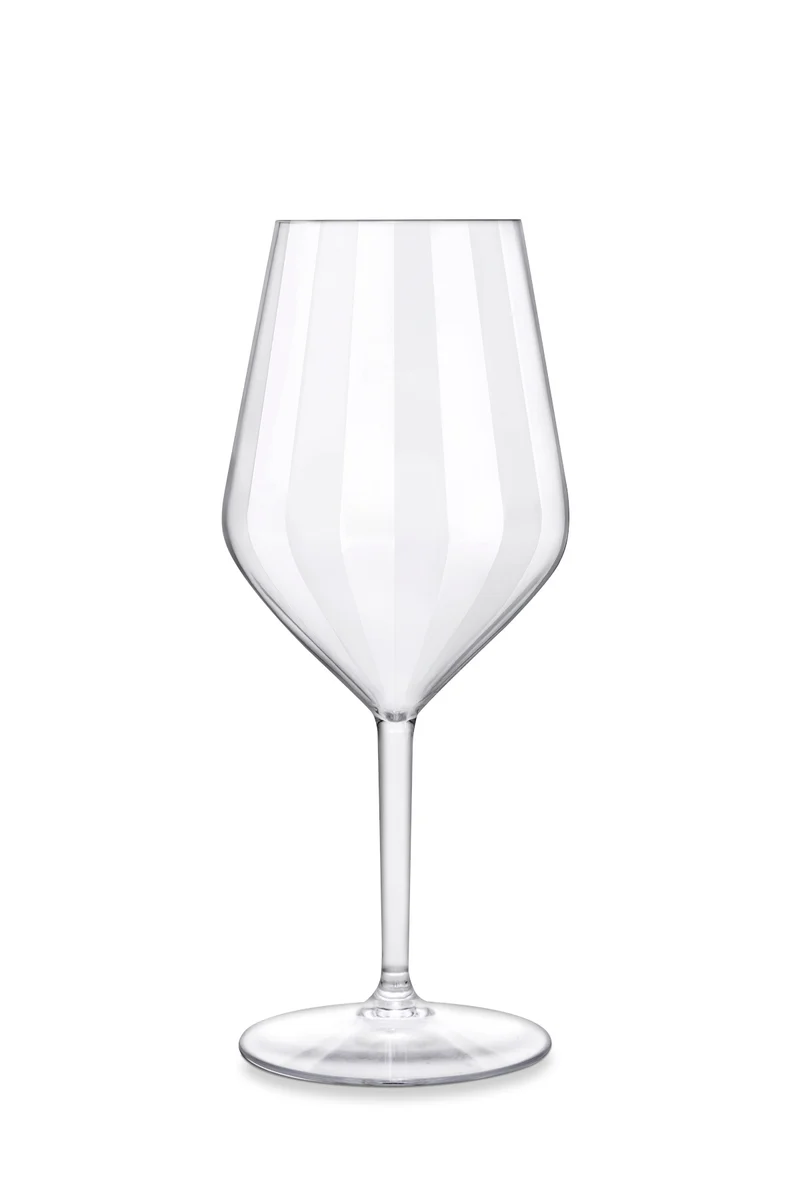 Kunststoffglas Aperol mit Facetten | Weinglas Reflex Cocktailglas | 2-er Set