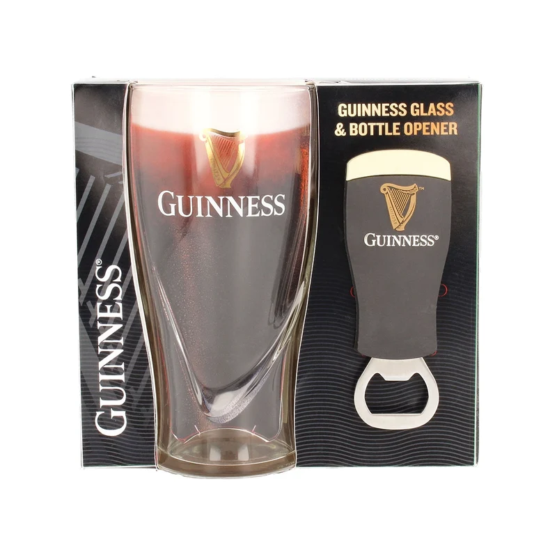 Guinness Pint Glass & Bottle Opener Gift Set – 540ml