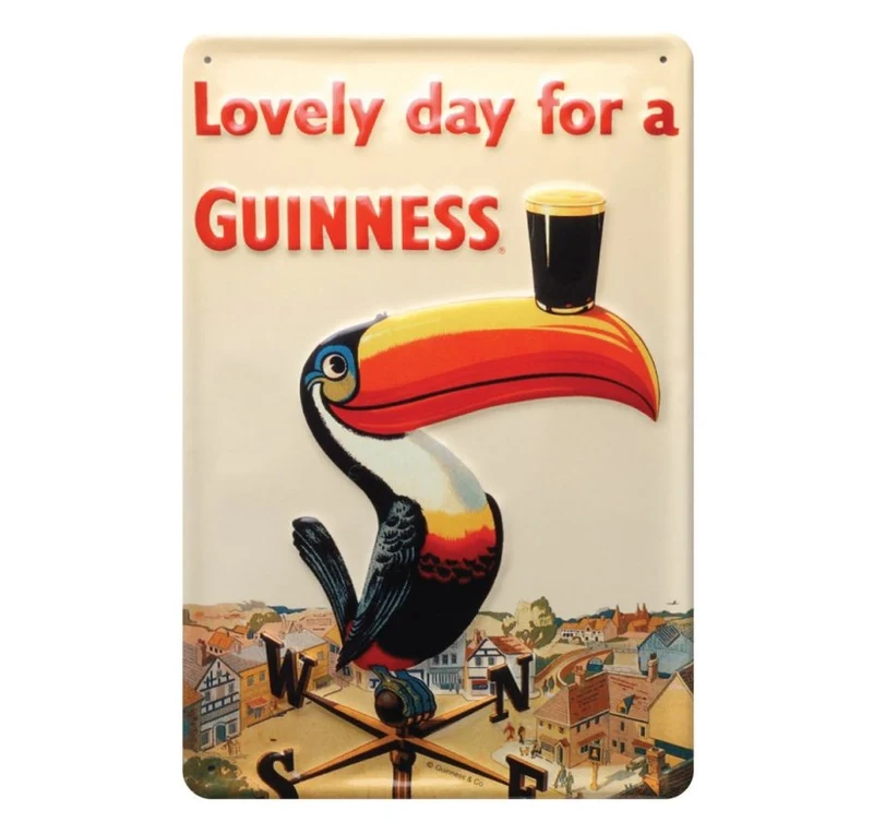 Guinness Metal Sign - Toucan
