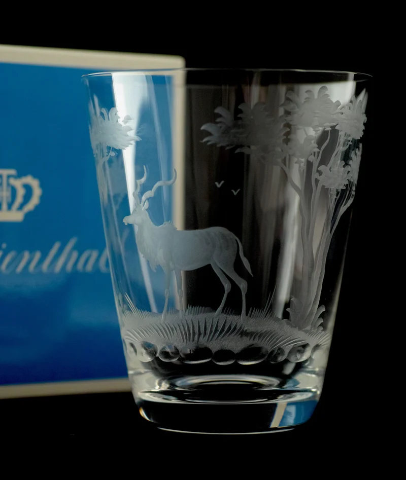 KILIMANDSCHARO clear, 'Kudu' engraving - Tumbler 107 mm