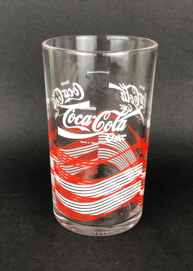 1 x Coca Cola Glas Ca. 0,2l