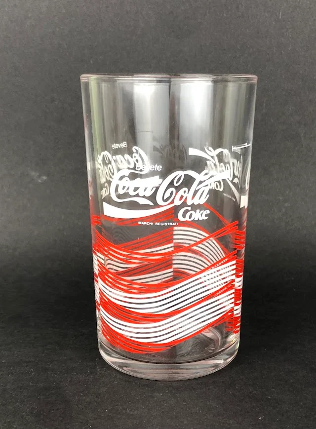 1 x Coca Cola Glas Ca. 0,2l