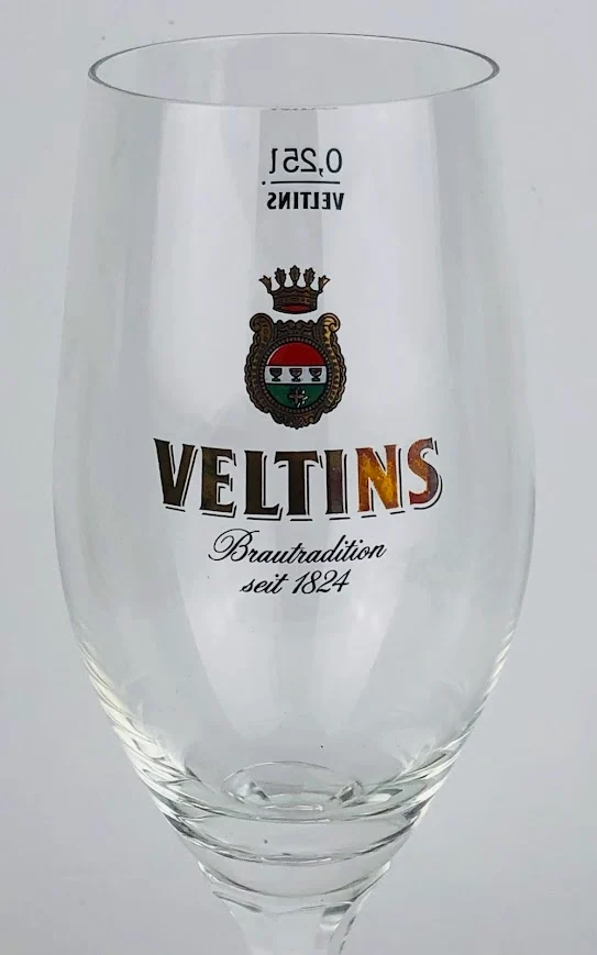 1 x Veltins Bier Glas 0,25l