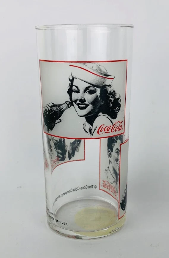 1 x Coca Cola Glas Ca. 0,2l