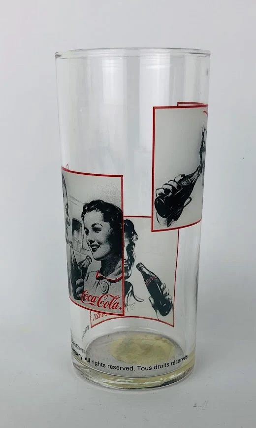 1 x Coca Cola Glas Ca. 0,2l