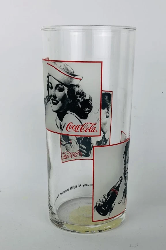 1 x Coca Cola Glas Ca. 0,2l