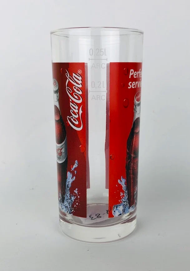 1 x Coca Cola Glas 0,25l
