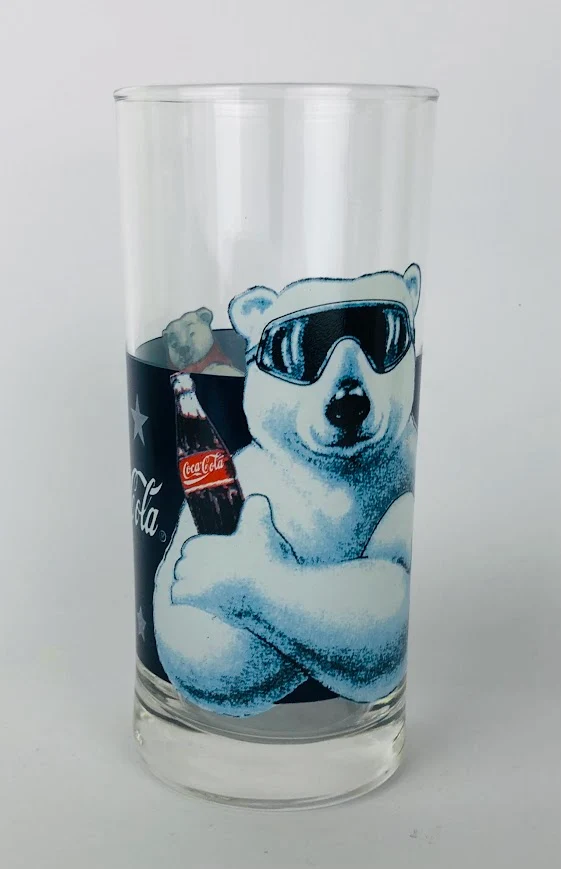 1 x Coca Cola Glas Ca. 0,2l