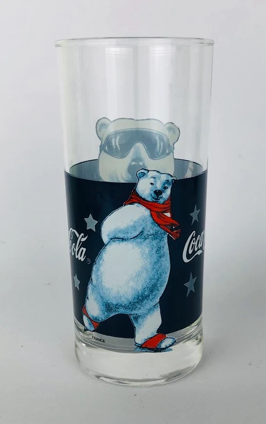 1 x Coca Cola Glas Ca. 0,2l