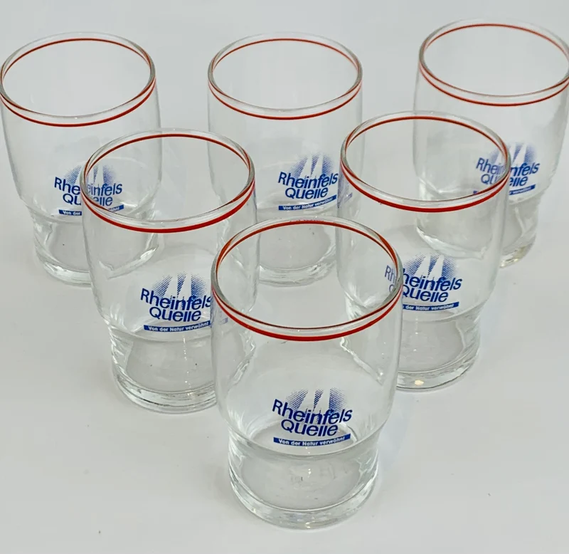Rheinfels Quelle Wasser Gläser Ca. 0,2l (6er Set)
