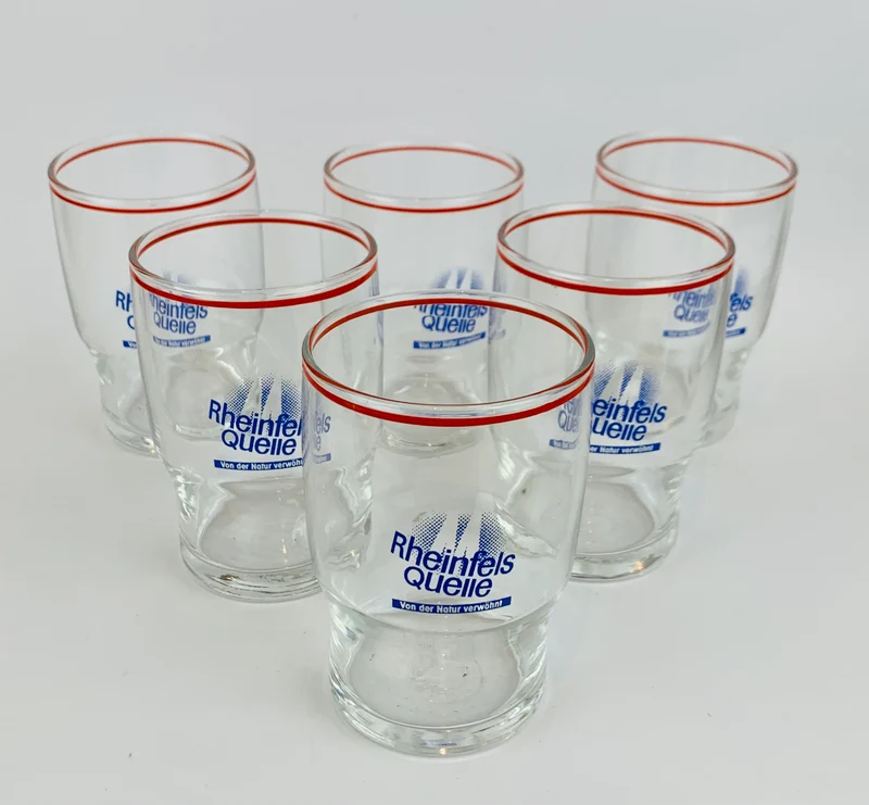 Rheinfels Quelle Wasser Gläser Ca. 0,2l (6er Set)