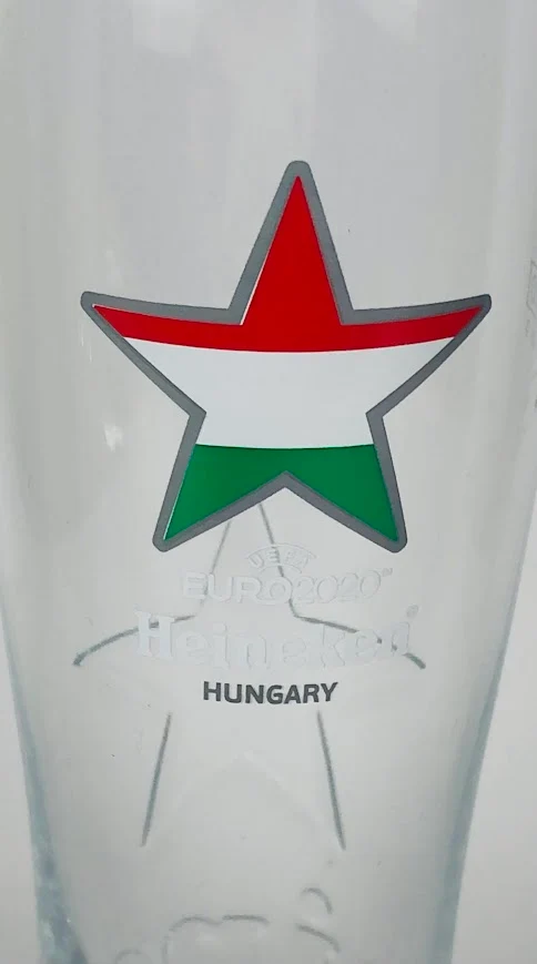 1 x Heineken Glas 0,25 "Euro 2020 Hungary"