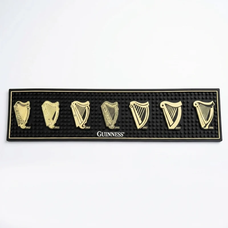 Guinness Evolution of the Harp PVC Bar Mat