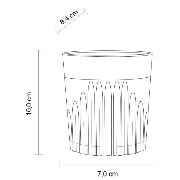 Kunststoffglas Longdrink Riva 0,3L conic | 2-er Set